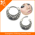 brass pierced nose ring tribal nickel free nose piercing with surgical steel bar